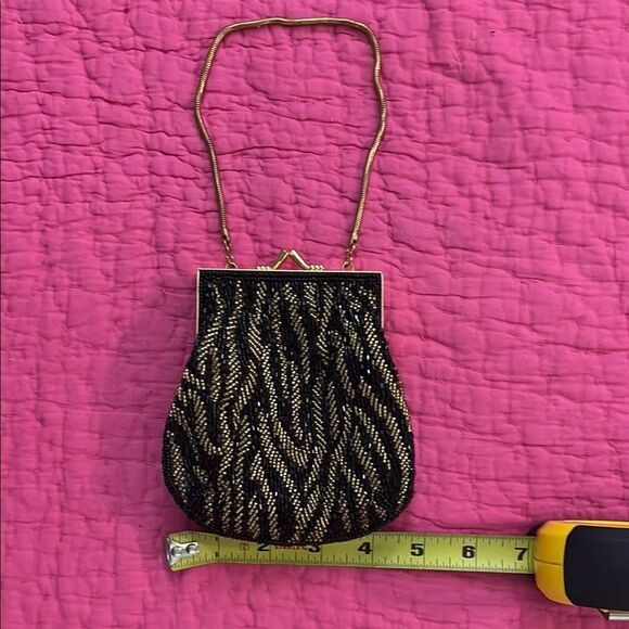 Vintage Beaded Evening Bag with Gold Chain - Picture 1 of 8